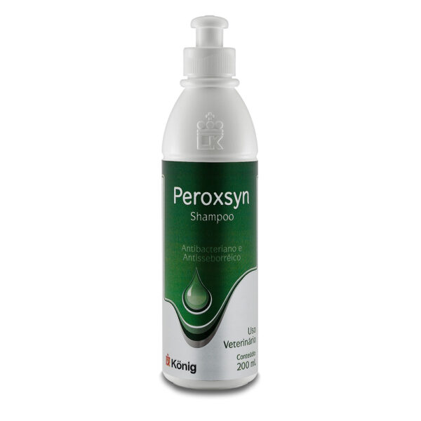 Shampoo Antibacteriano e Antisseborreico Konig Peroxsyn para Cães e Gatos 200ml