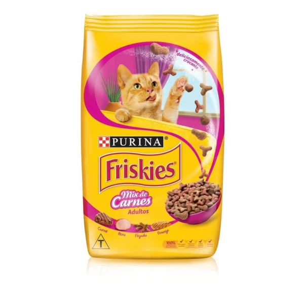 Ração Friskies Mix de Carnes para Gatos Adultos 3kg