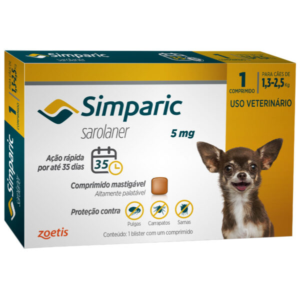 SIMPARIC 5MG 1,3 A 2,5KG (UNI)
