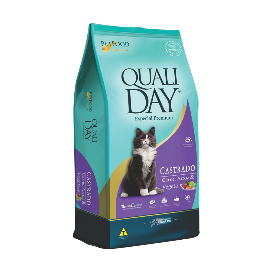 RACAO QUALIDAY CAT CARNE CASTRADO 10,1KG  - 1224