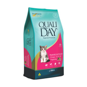 Ração Qualiday para gatos filhotes e fêmeas em lactação sabor frango 10kg