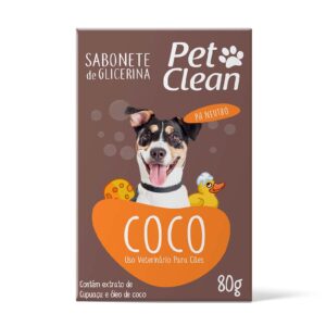 Sabonete Pet Clean Coco para Cães e Gatos 80g