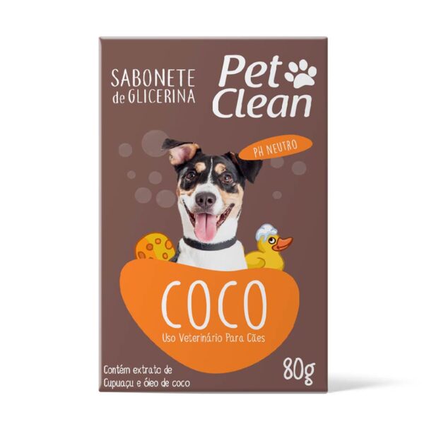 Sabonete Pet Clean Coco para Cães e Gatos 80g