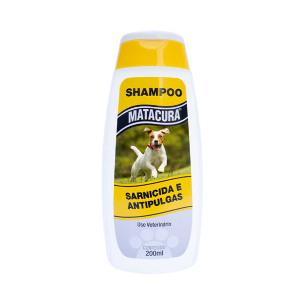 Shampoo Matacura Sarnicida e Anti-Pulgas para Cães 200ML