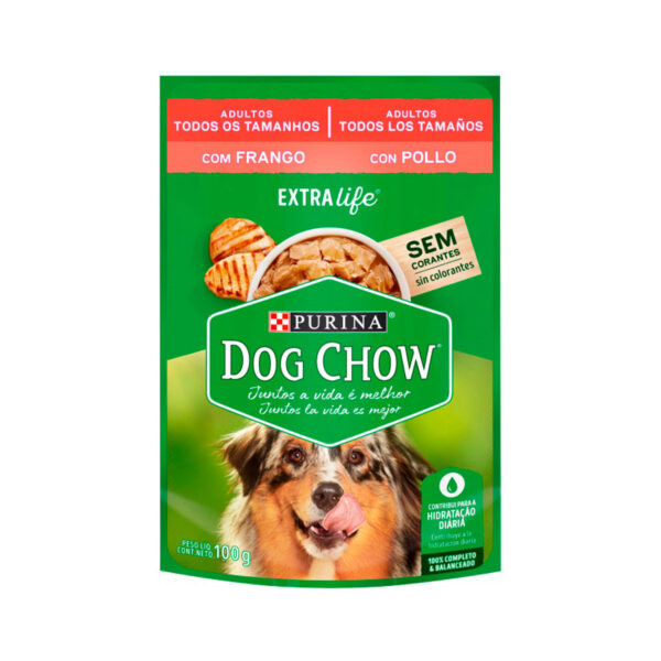 Sachê Dog Chow para Cães Adultos sabor Frango 100g