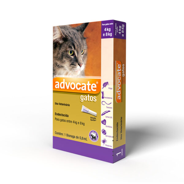 Antipulgas Combo Advocate para Gatos entre 4 e 8kg 0,8ml