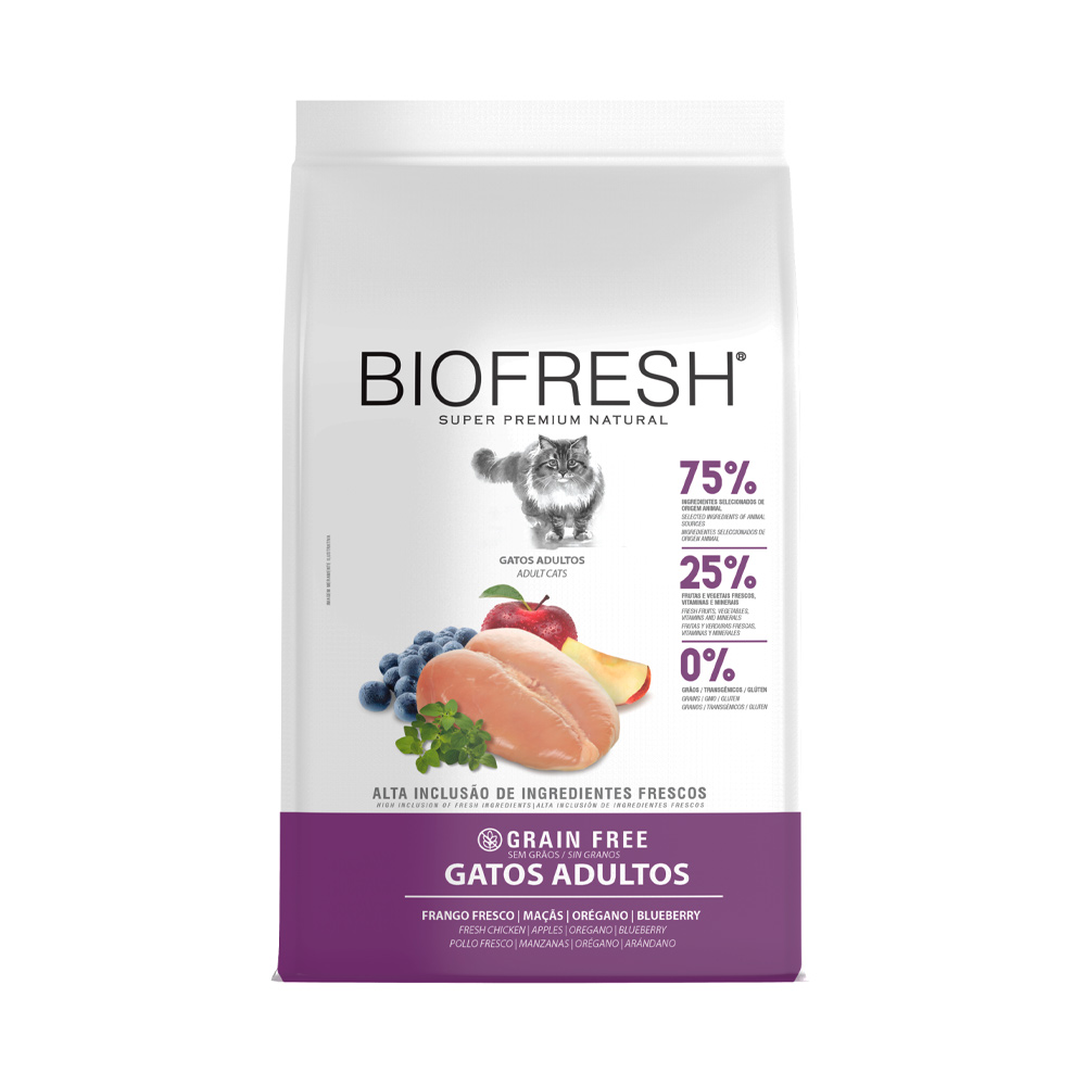 Ração Biofresh para gatos adultos sabor salmão 1,5kg