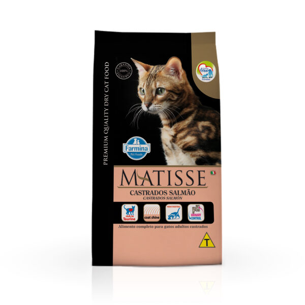 Ração Matisse Para Gatos Castrados Sabor Salmão 7,5kg