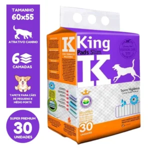 Tapete Higiênico King 60X55 com 30 unidades