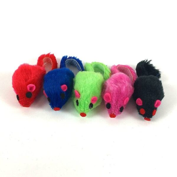 Brinquedo para gatos - RATINHO COLORIDO PELUCIA