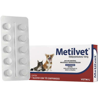 METILVET 10MG - 10COMP