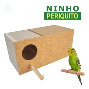 NINHO P/PERIQUITO PEQUENO-MADEIRA