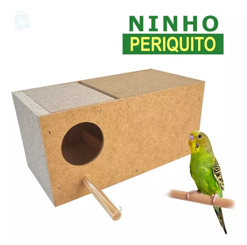 NINHO P/PERIQUITO PEQUENO-MADEIRA