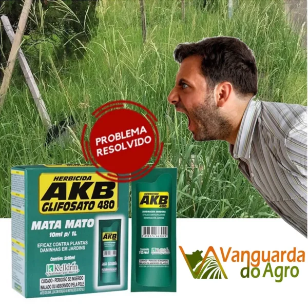 AKB GLIFOSATO - Mata Ervas Daninhas - Sachê 10ml p/ 1L - Imagem 2