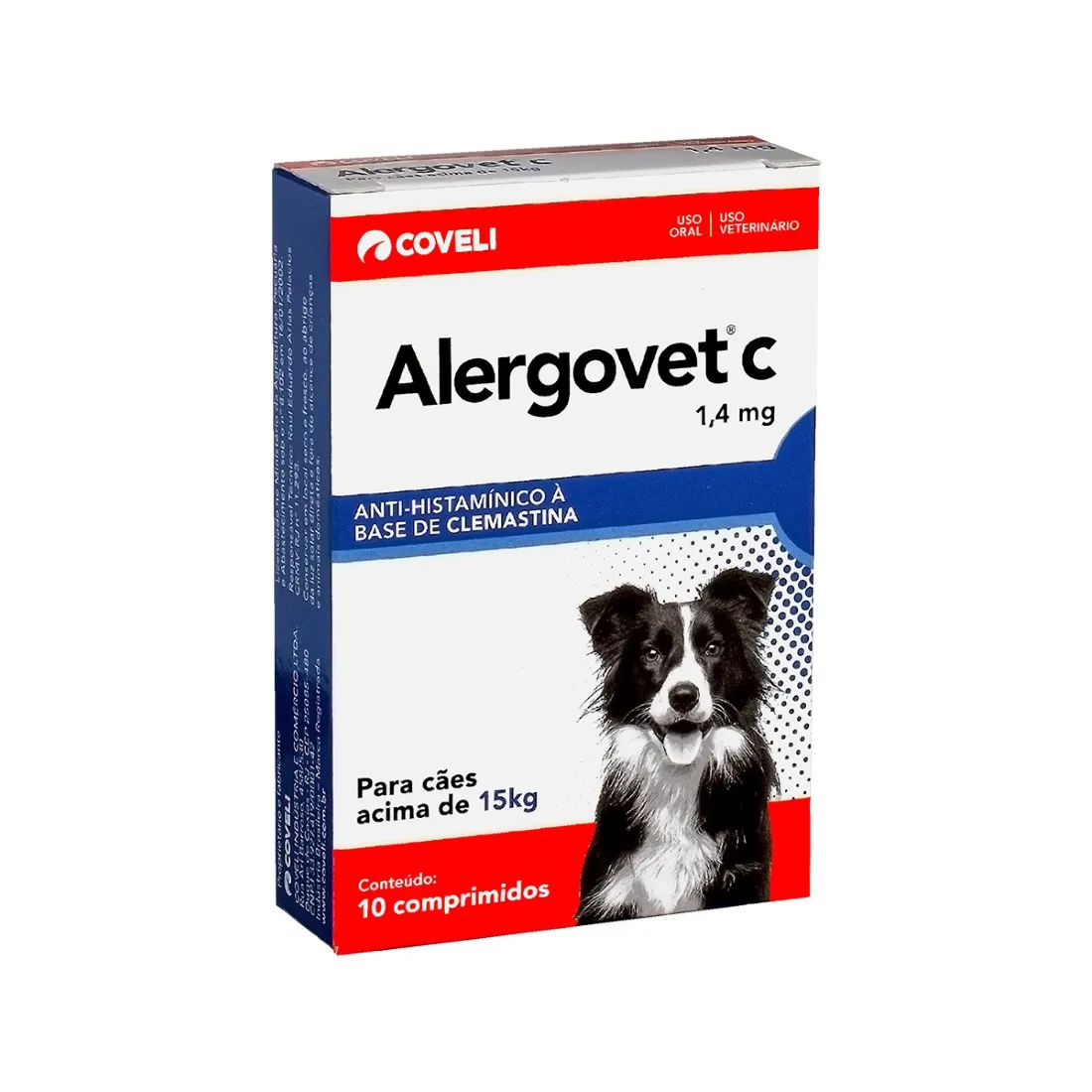 ALERGOVET 1,4MG - 10COMP