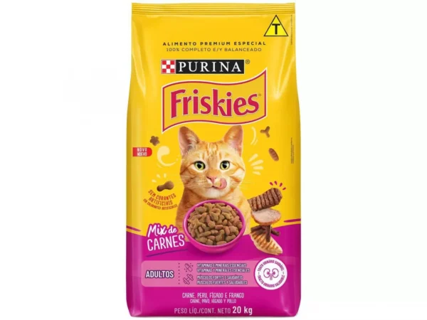 Ração Friskies para gatos sabor mix de carnes 20kg