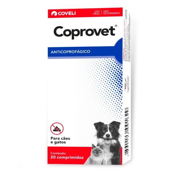 Anticoprofágico Coprovet - para cães e gatos c/20 comp