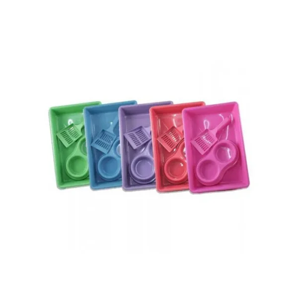 KIT HIGIÊNICO PARA GATOS PROFELINE BANDEIJA+PA+COMEDOURO - Imagem 2