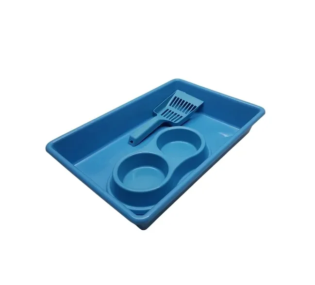KIT HIGIÊNICO PARA GATOS PROFELINE BANDEIJA+PA+COMEDOURO