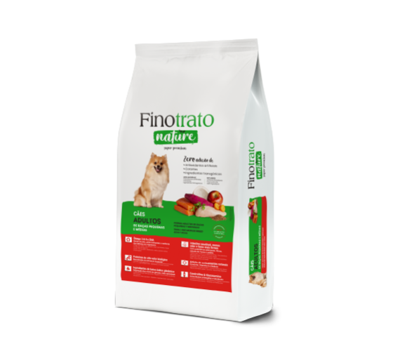 FINOTRATO NATURE ADULTOS RACAS PEQUENAS E MÉDIAS 3kg