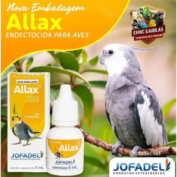 Allax Endectocida Pássaros Jofadel 5 ml - Imagem 2