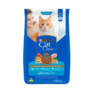 Ração Cat Chow para Gatos Adultos Sabor Peixe 10,1kg