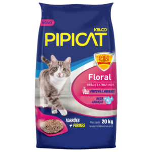 Areia Sanitária Pipicat Floral 20KG