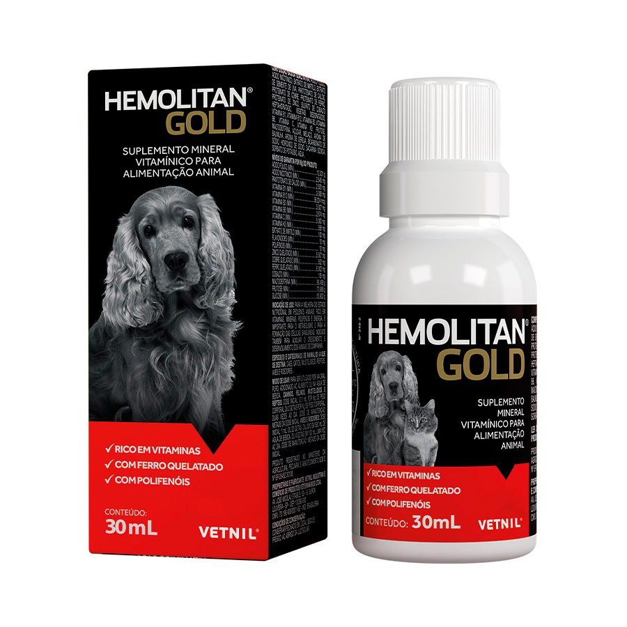 Hemolitan Gold Gotas Vetnil 30ML