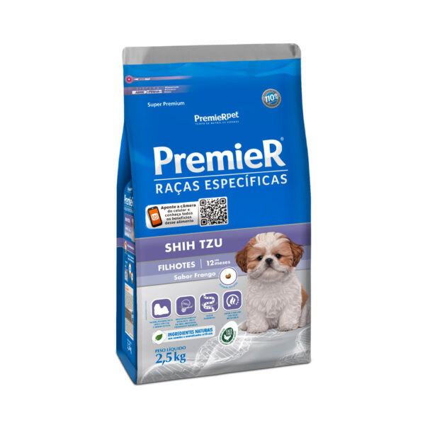 Ração Premier Raças Específicas Shih Tzu para Cães Filhotes 2.5KG