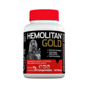 Hemolitan Pet Gold Vetnil 30G - 30 Comprimidos