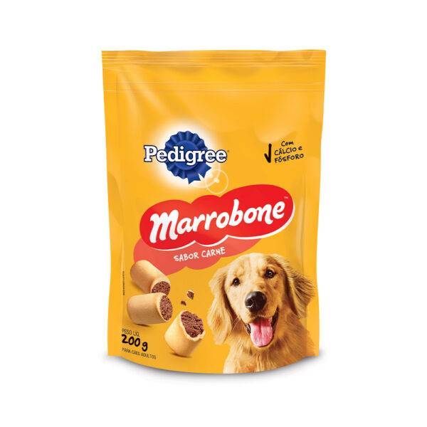 Biscoito Pedigree Biscrok Marrobone para Cães Adultos Sabor Carne 200g