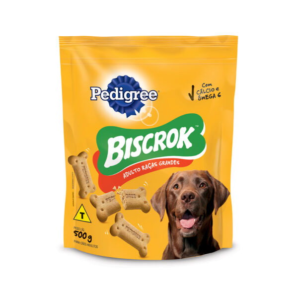 Biscoito Pedigree Biscrok Maxi para Cães Adultos de Raças Grandes 500g