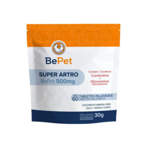 Regenerador Articular Super Artro 500mg - 60 tabletes palatáveis