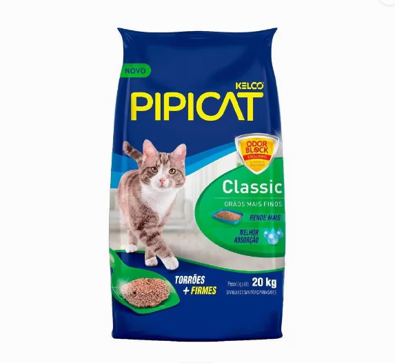 Areia Sanitária Pipicat Classic 20KG