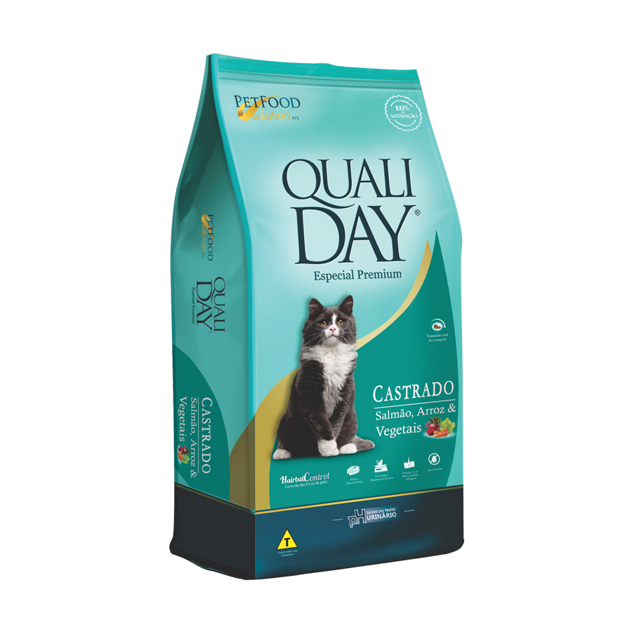 RACAO QUALIDAY CAT SALMAO CASTRADO 10,1KG - 1226