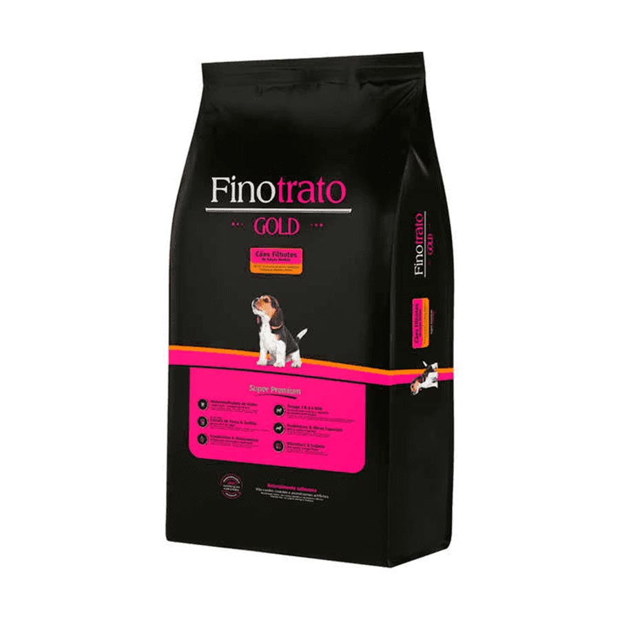 Ração Finotrato Gold para Cães Filhotes de Médio Porte 15 kg
