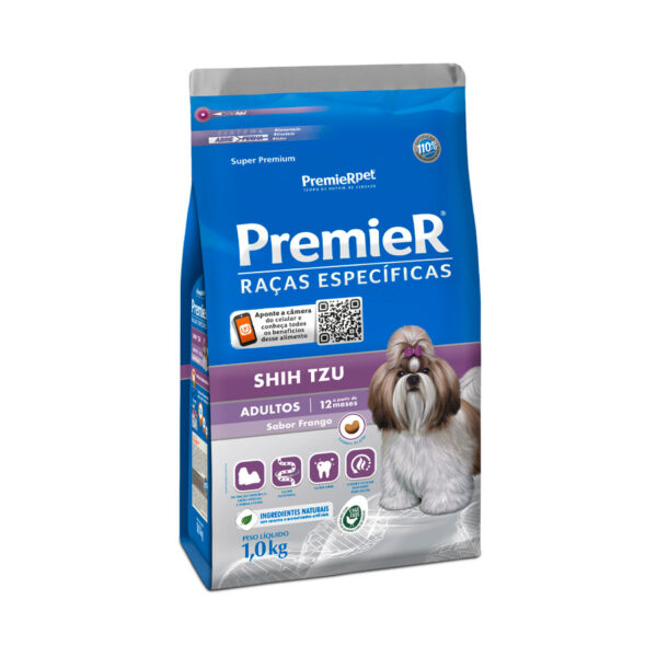 Ração Premier Shih Tzu Raças Específicas para Cães Adultos 1KG