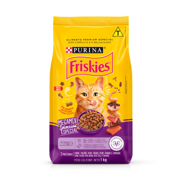 Ração Friskies Megamix para Gatos Adultos 1 KG