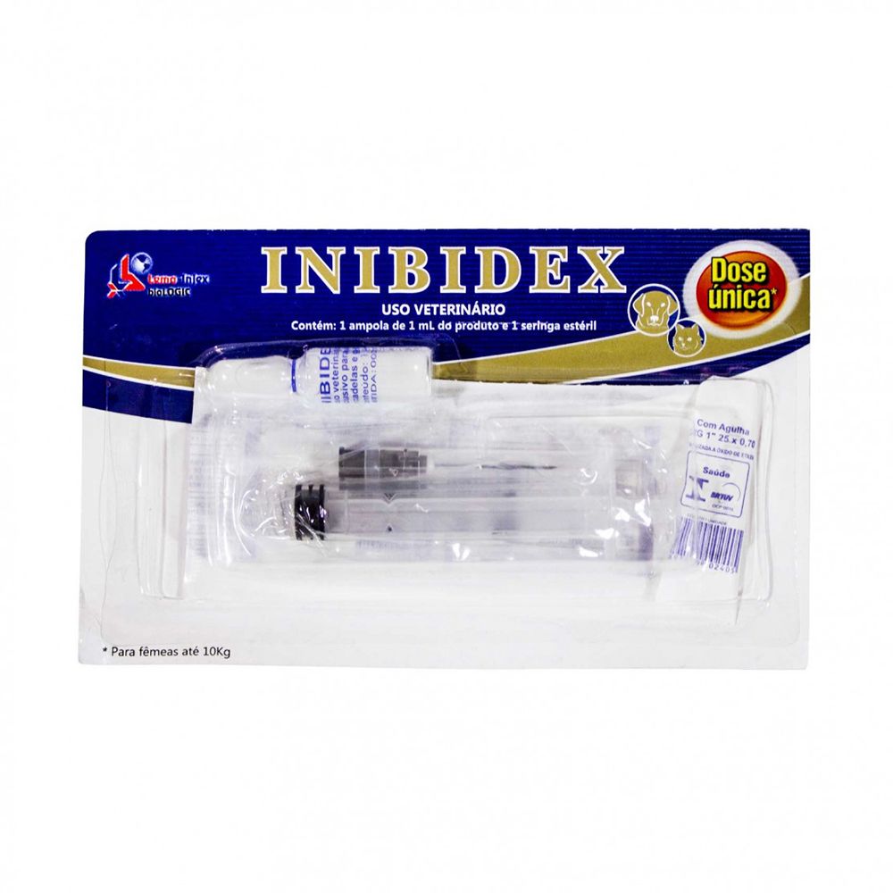 Inibidex Injetável 1ml para Cães e Gatos