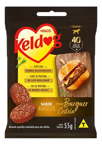 Petisco Keldog Mini Hamburguer Costela 55 g