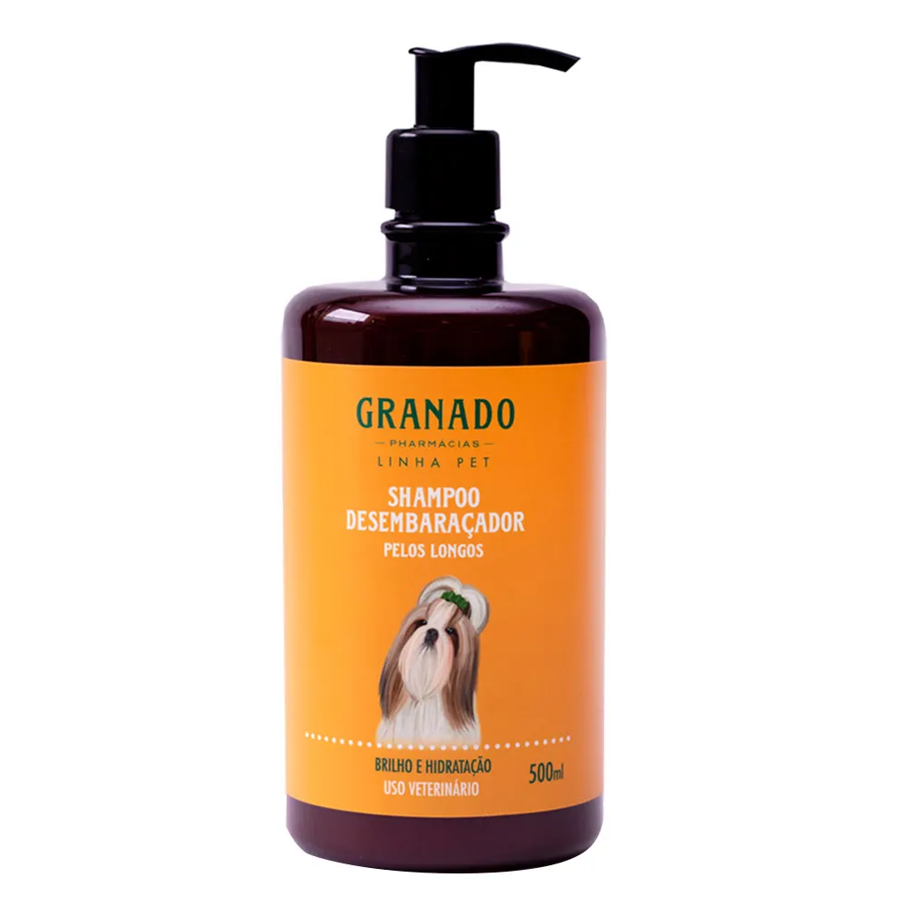 Granado Pet Shampoo Desembaraçador Para Pelos Longos - 500ml