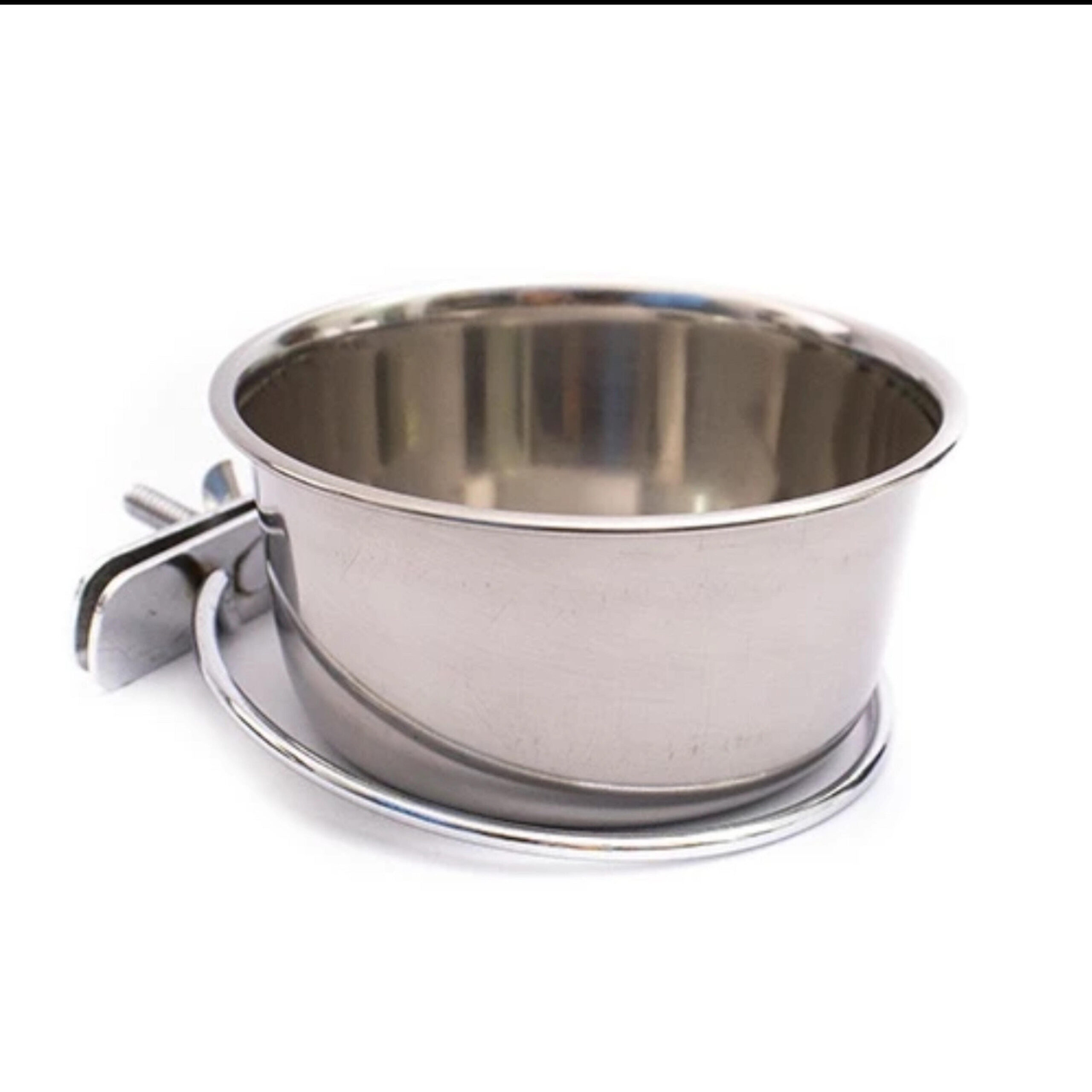 Comedouro para Pássaros Chalesco Inox com Suporte 300ML
