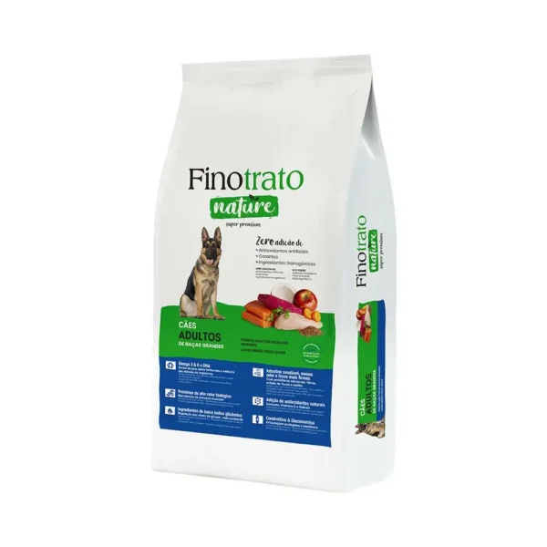 Ração Finotrato Nature para Cães Adultos Raças Grandes e Gigantes 15kg