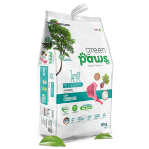 Ração Green Paws Gatos Castrados Pele Sensível Cordeiro 1,5KG