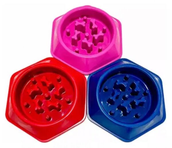 Comedouro Pet Comilão Lento Interativo Cães Cachorro Gato