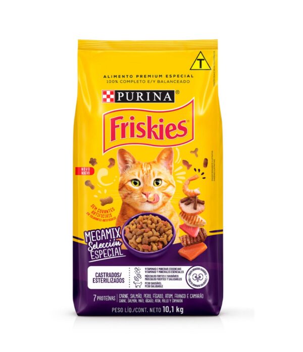 Ração Friskies Megamix Carne Castrados 10,1kg
