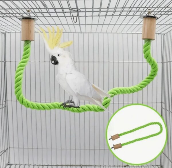 POLEIRO CORDA PÁSSAROS - VERDE