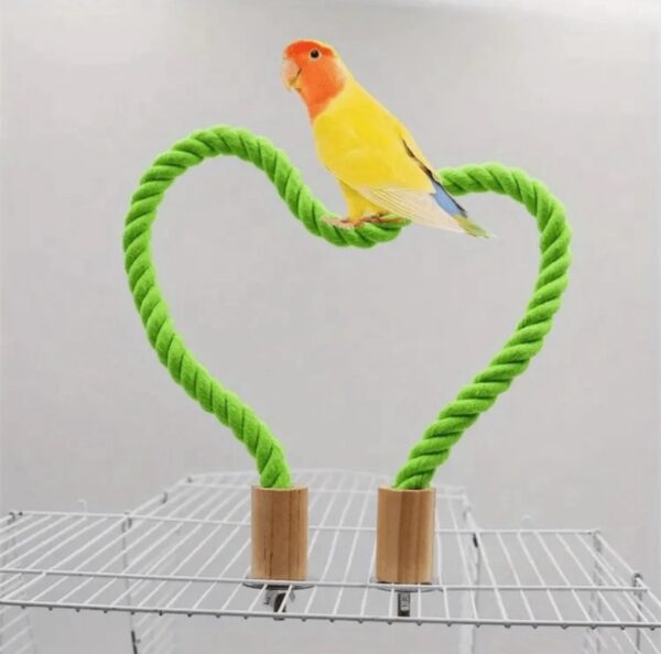 POLEIRO CORDA PÁSSAROS - VERDE - Imagem 2