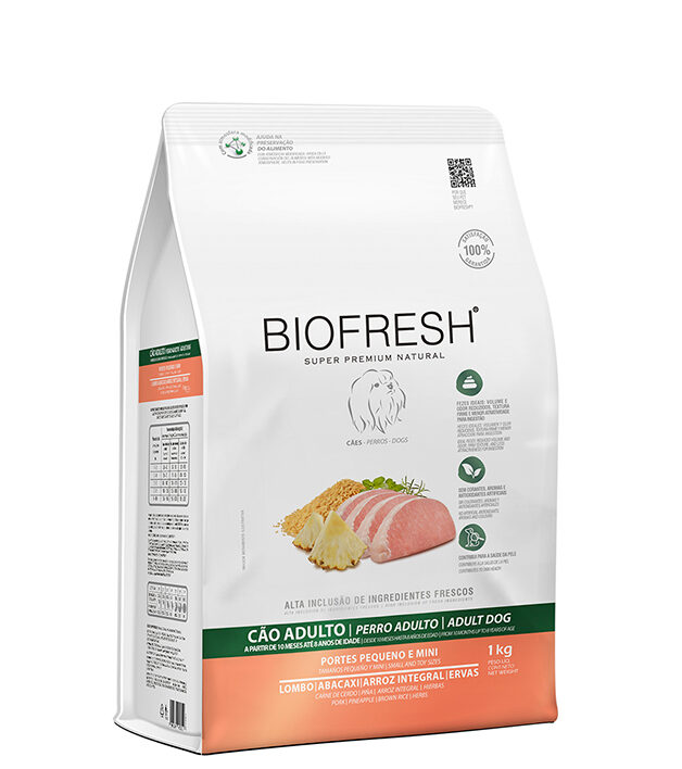 BIOFRESH CAO ADULTO LOMBO E ABA 1KG